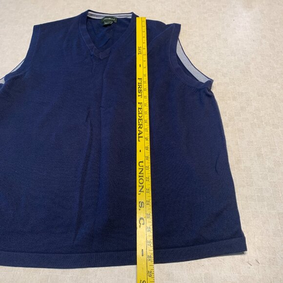 Eddie Bauer Navy Blue Men's Pullover Sweater Vest XL - Picture 5 of 9